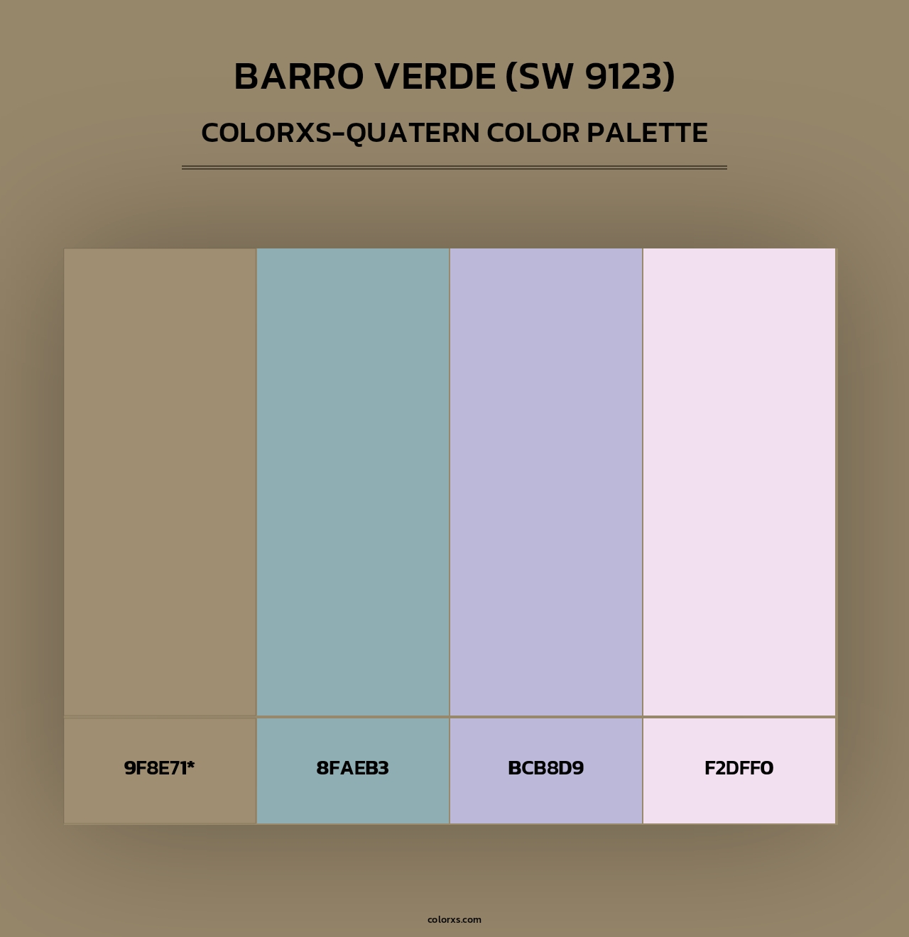 Barro Verde (SW 9123) - Colorxs Quad Palette