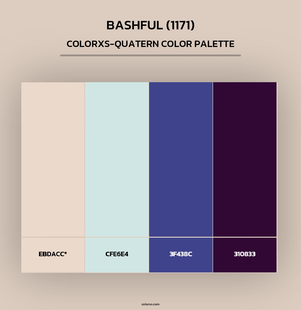 Bashful (1171) - Colorxs Quad Palette