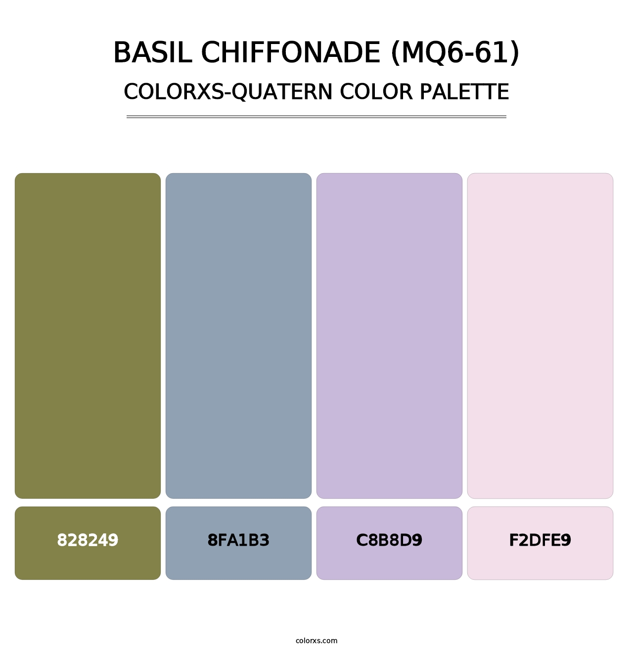 Basil Chiffonade (MQ6-61) - Colorxs Quatern Palette