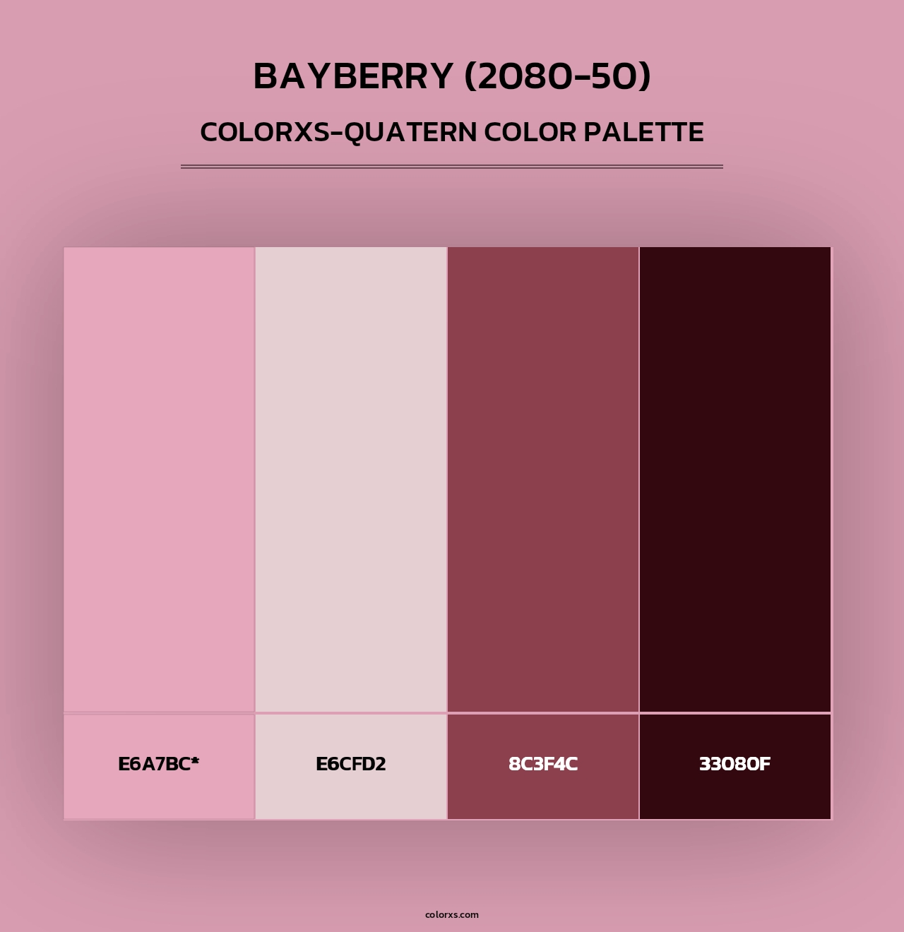 Bayberry (2080-50) - Colorxs Quad Palette