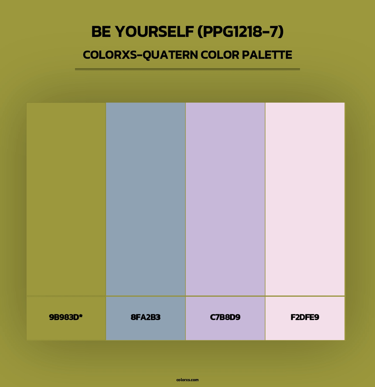 Be Yourself (PPG1218-7) - Colorxs Quad Palette