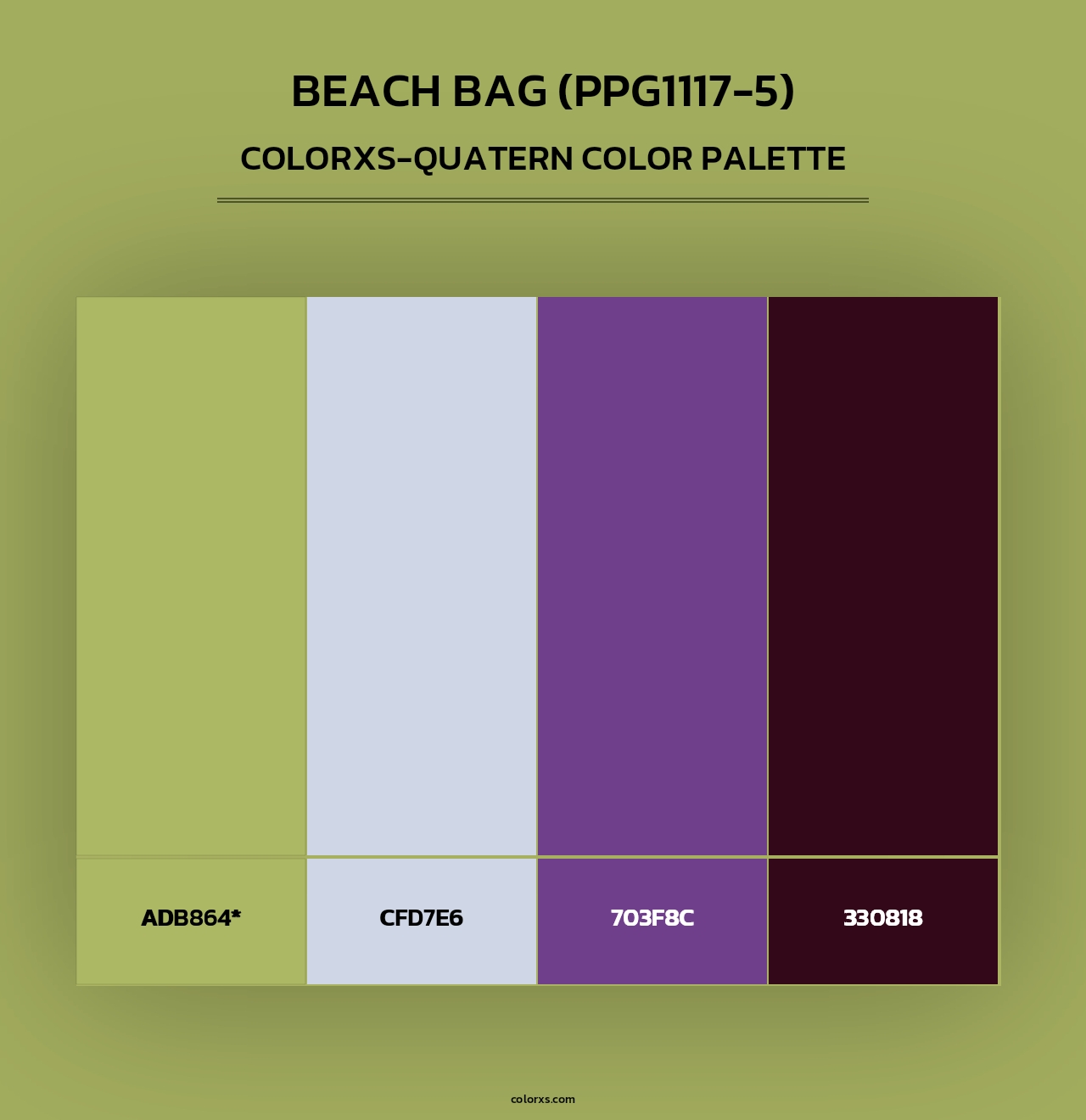Beach Bag (PPG1117-5) - Colorxs Quad Palette