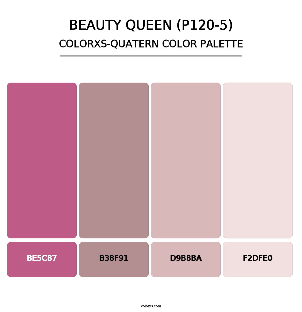 Beauty Queen (P120-5) - Colorxs Quatern Palette