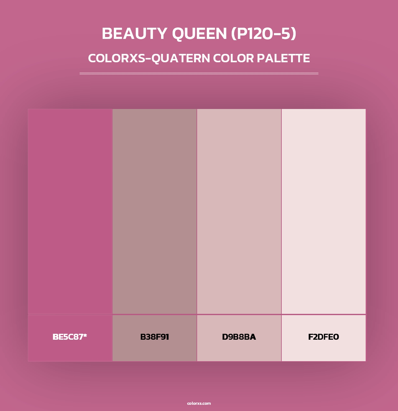Beauty Queen (P120-5) - Colorxs Quad Palette