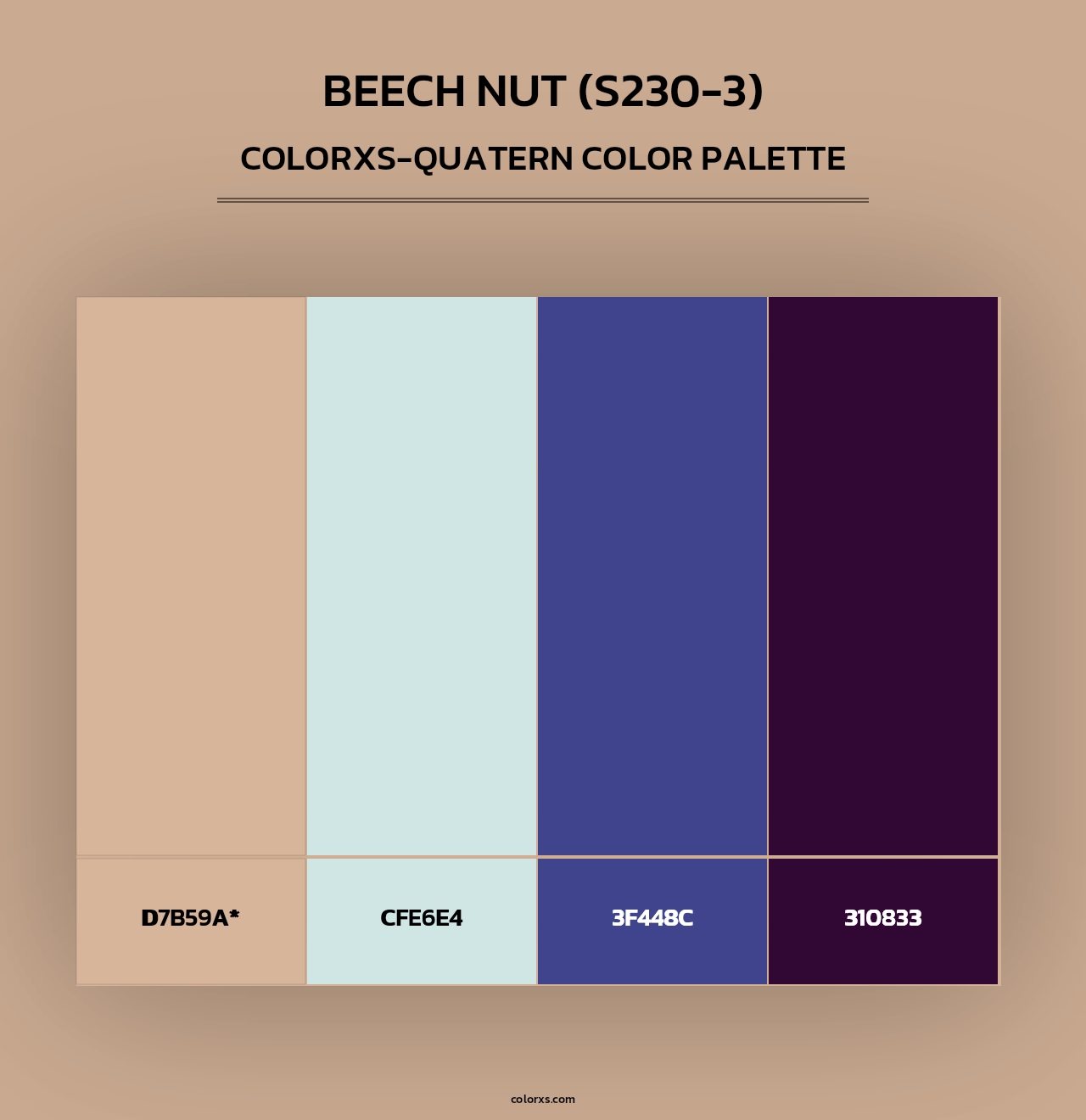 Beech Nut (S230-3) - Colorxs Quad Palette