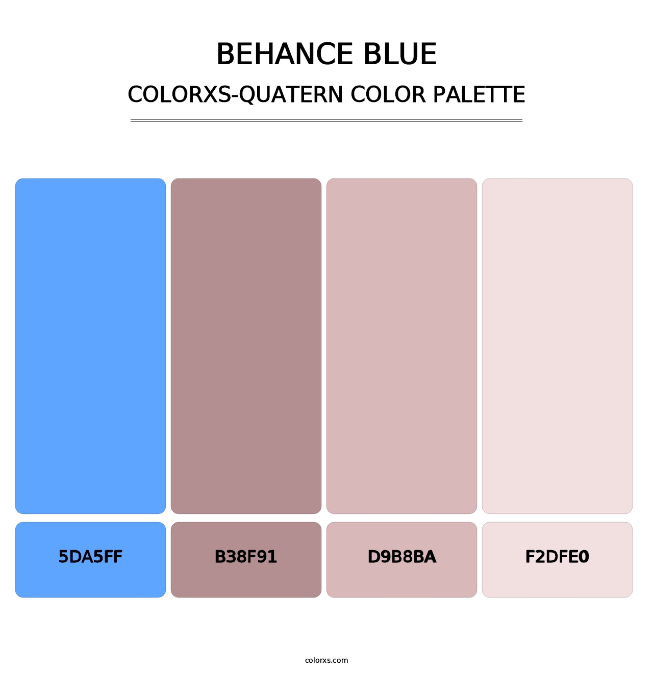 Behance Blue - Colorxs Quatern Palette