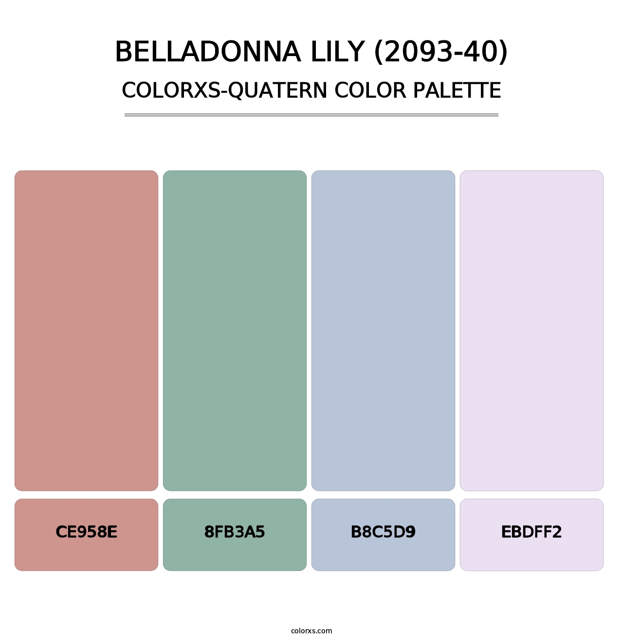 Belladonna Lily (2093-40) - Colorxs Quatern Palette