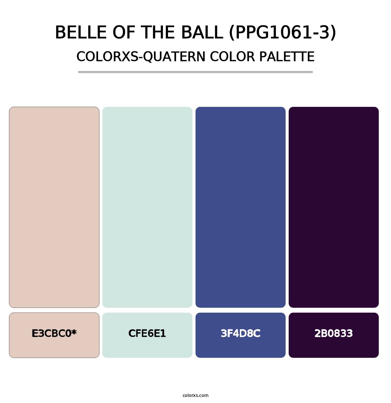 Belle Of The Ball (PPG1061-3) - Colorxs Quatern Palette