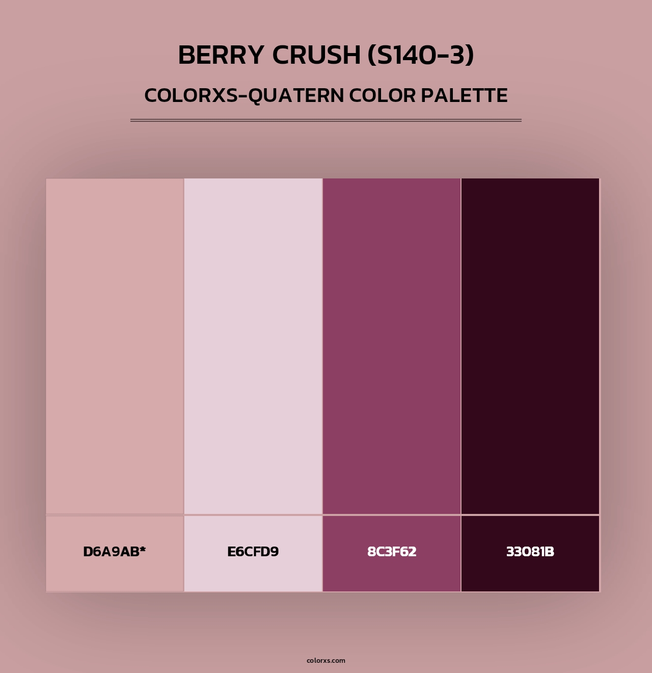 Berry Crush (S140-3) - Colorxs Quad Palette