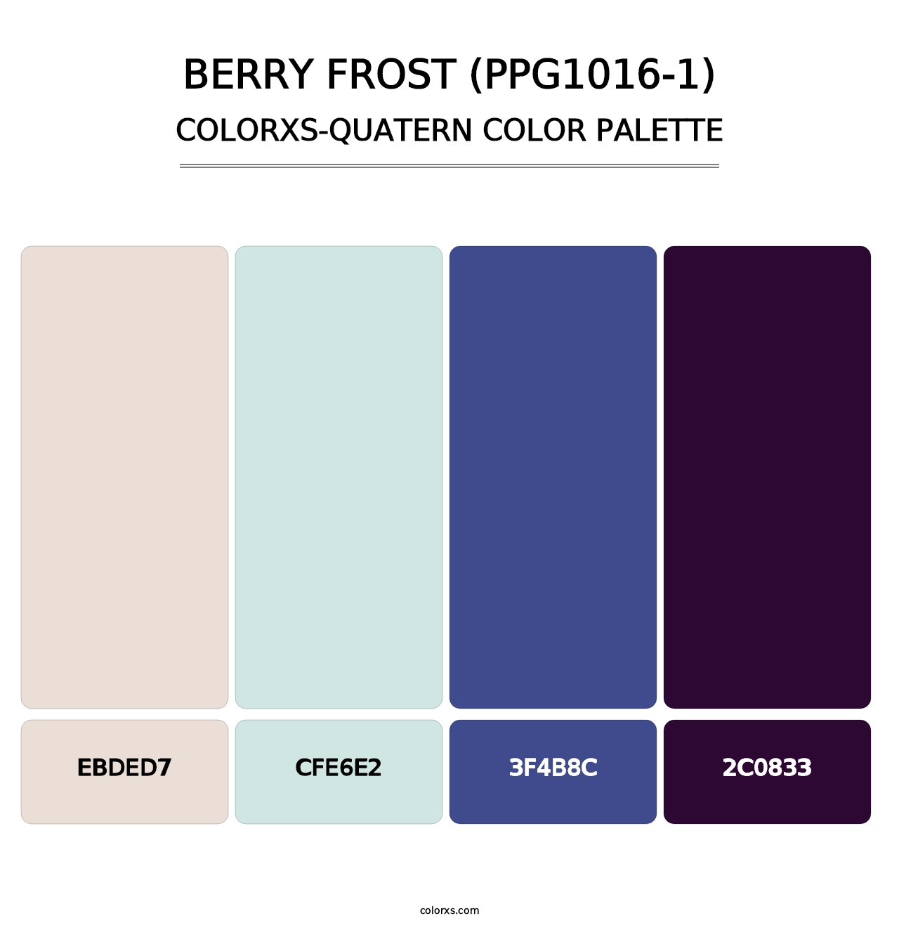Berry Frost (PPG1016-1) - Colorxs Quatern Palette