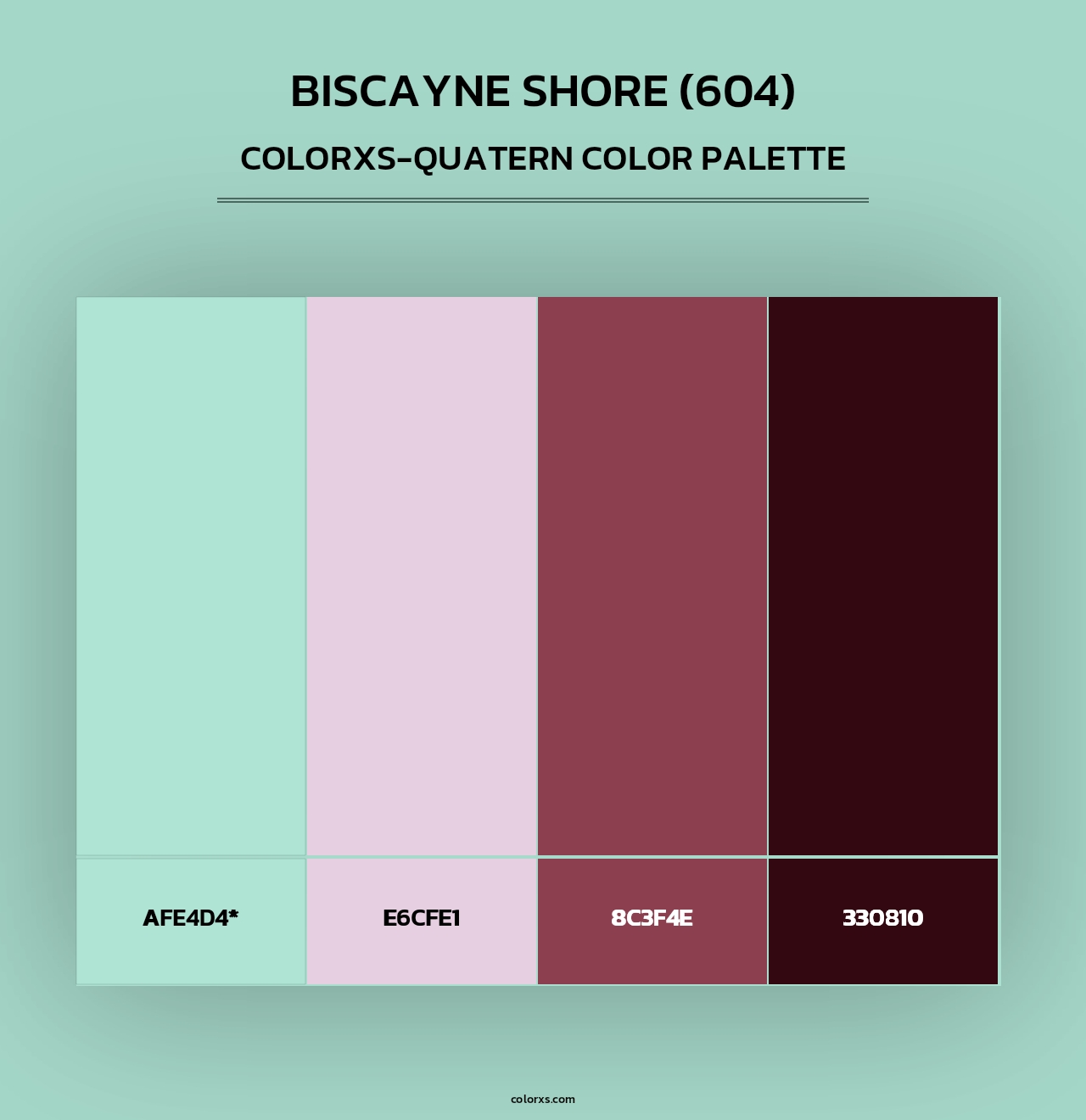 Biscayne Shore (604) - Colorxs Quad Palette