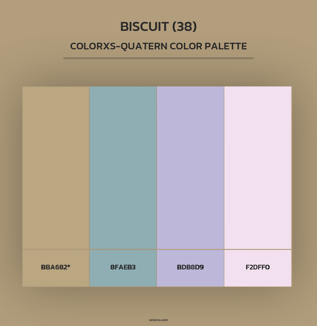 Biscuit (38) - Colorxs Quad Palette