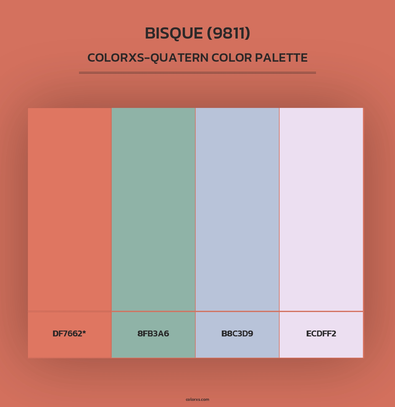 Bisque (9811) - Colorxs Quad Palette