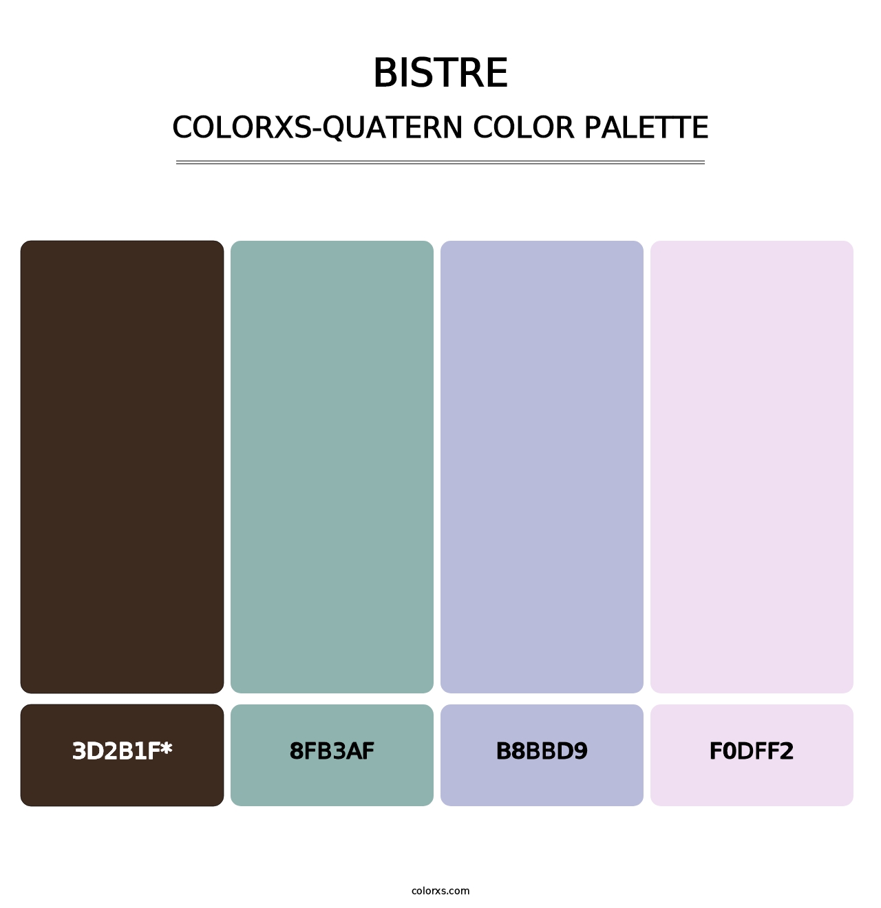 Bistre - Colorxs Quatern Palette