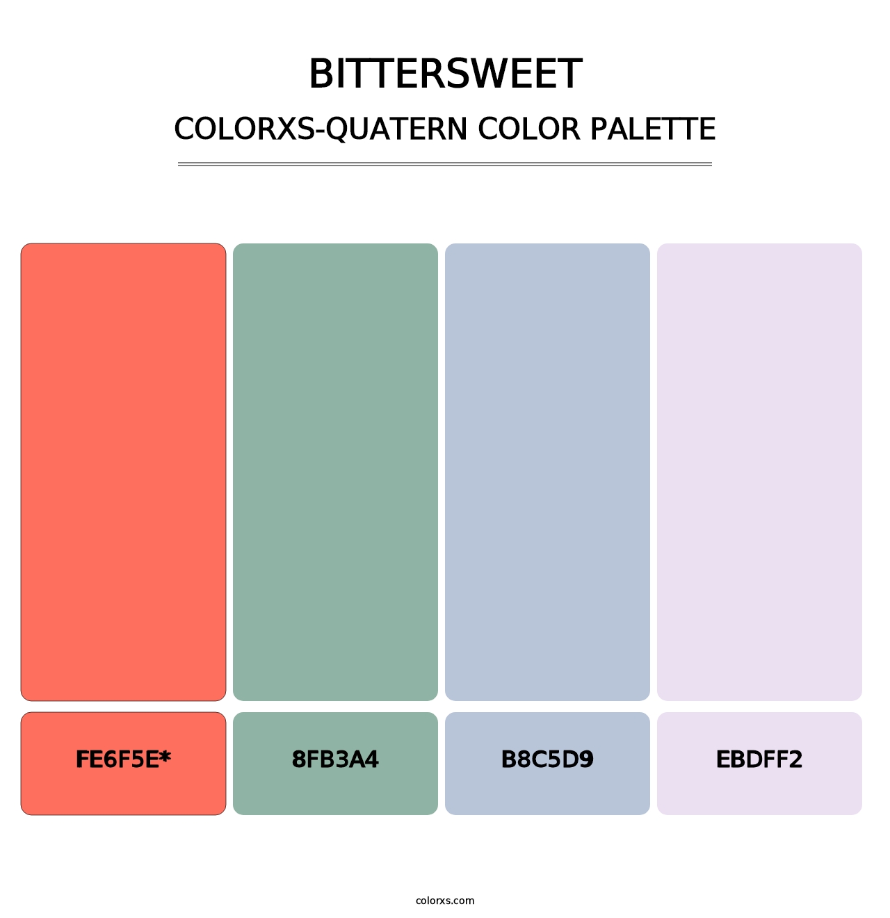 Bittersweet - Colorxs Quatern Palette