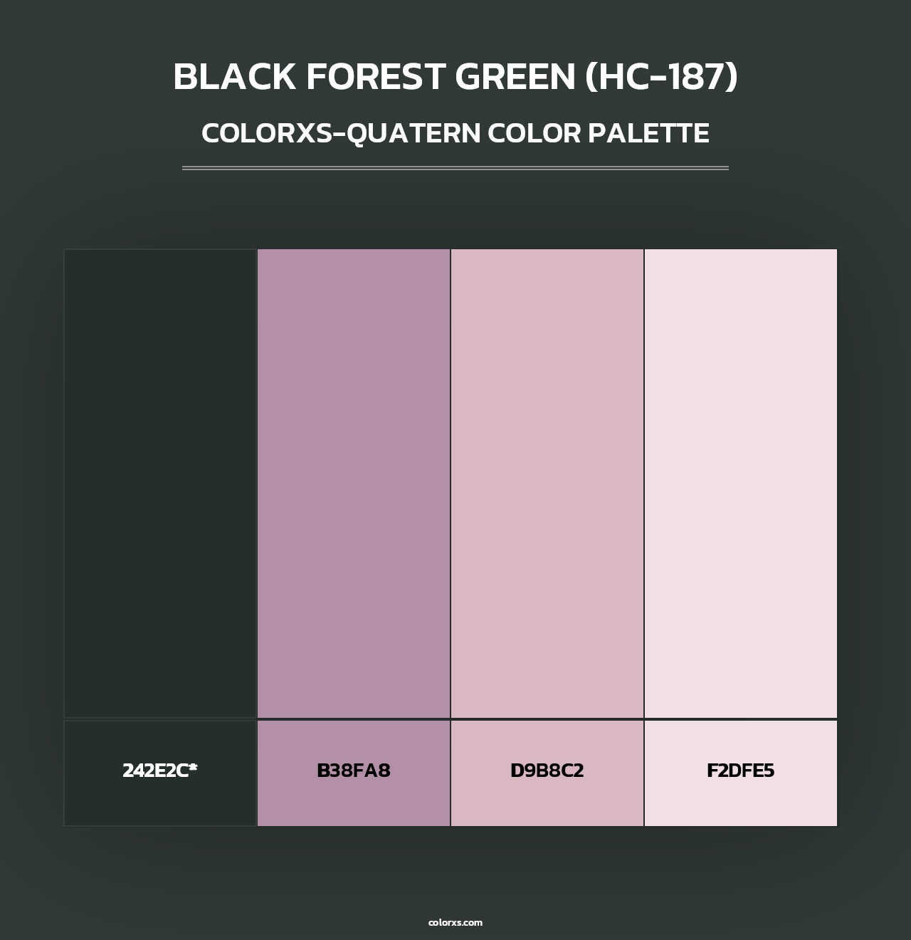 Black Forest Green (HC-187) - Colorxs Quad Palette