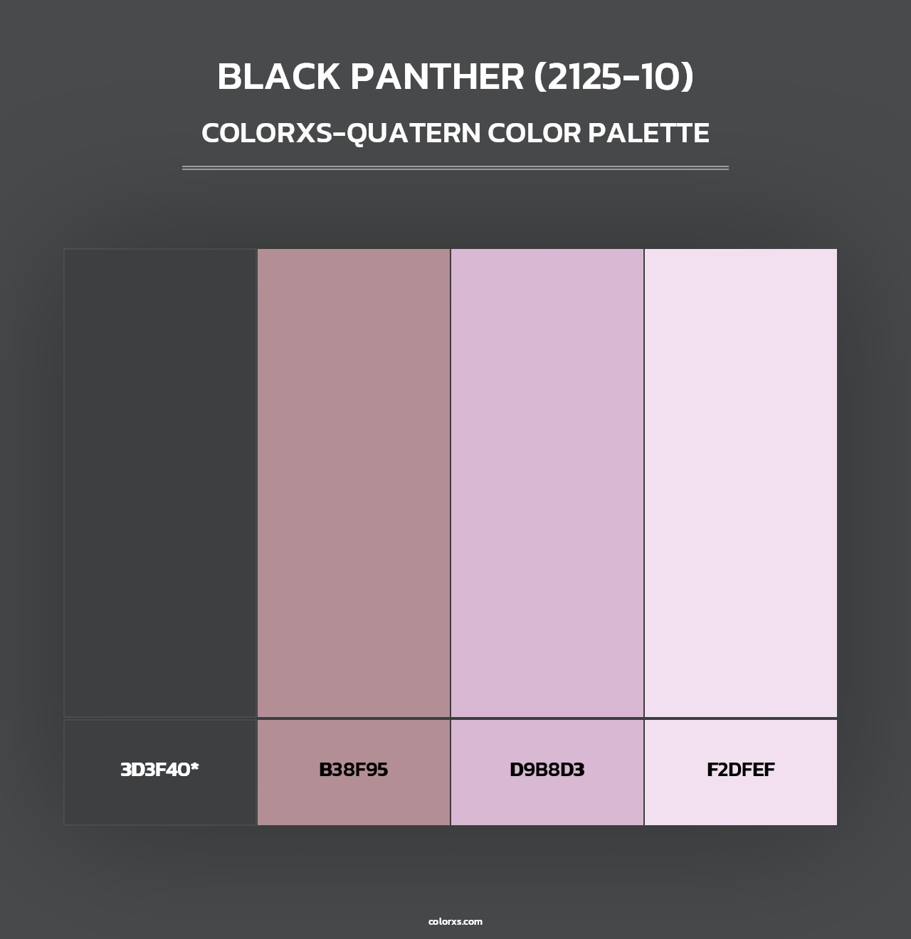 Black Panther (2125-10) - Colorxs Quad Palette