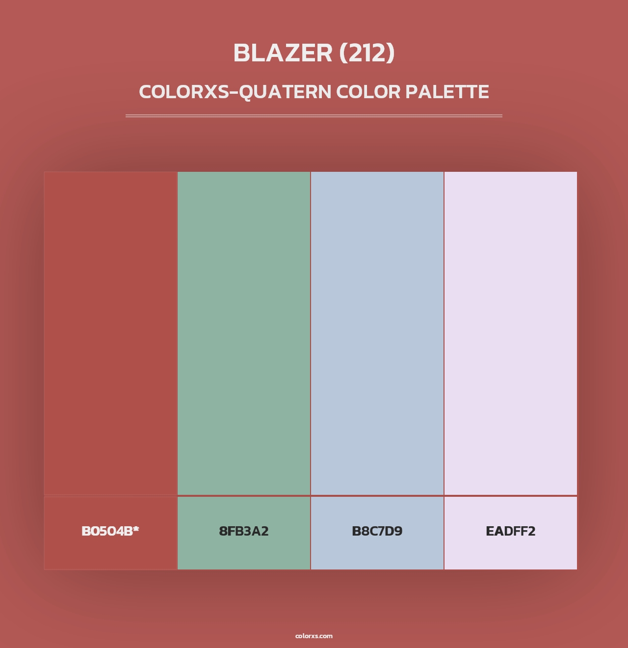 Blazer (212) - Colorxs Quad Palette