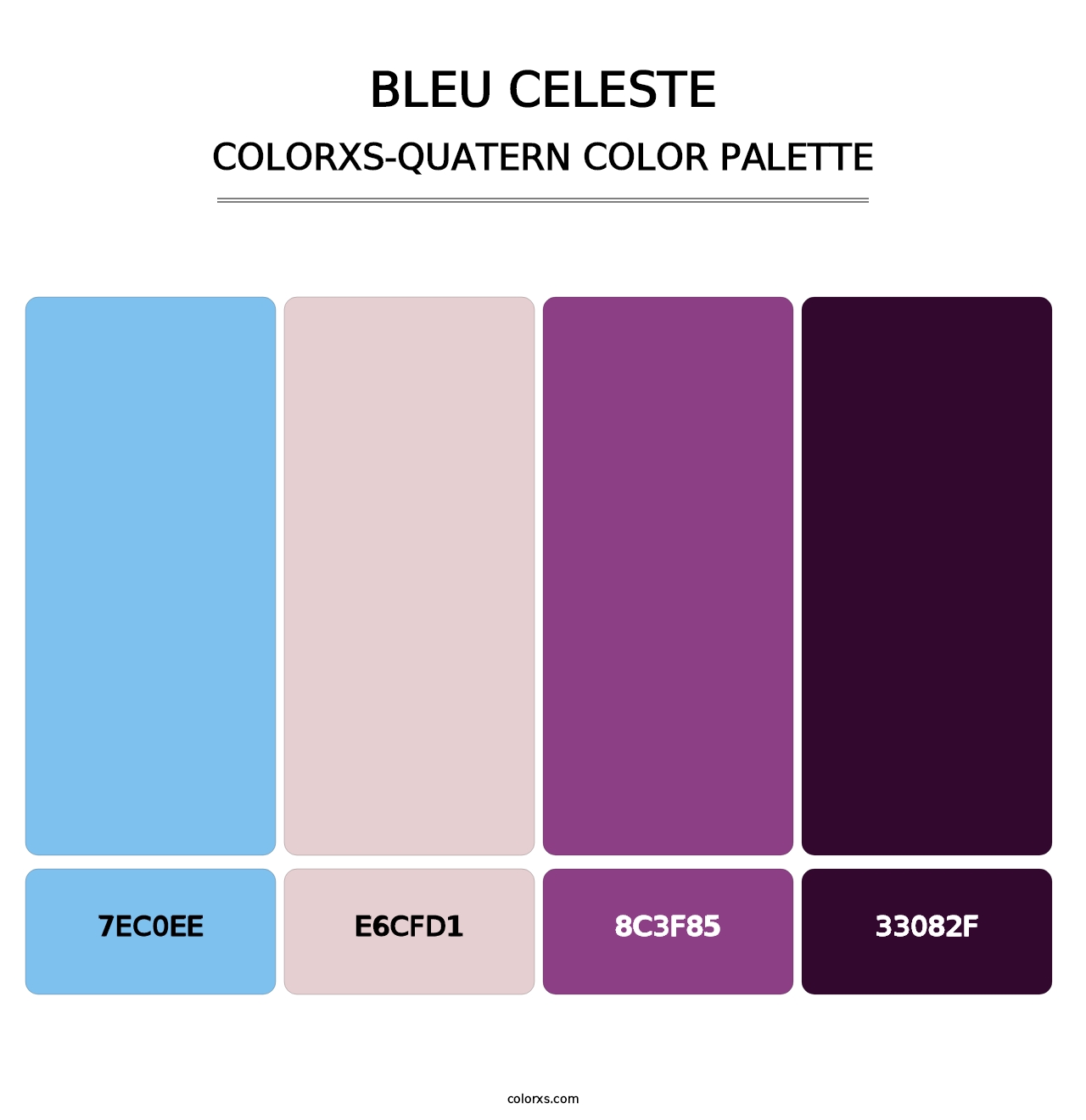 Bleu Celeste - Colorxs Quatern Palette