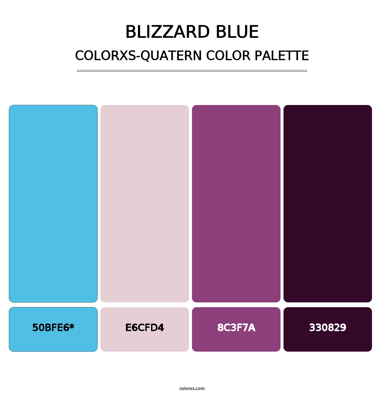 Blizzard Blue - Colorxs Quatern Palette