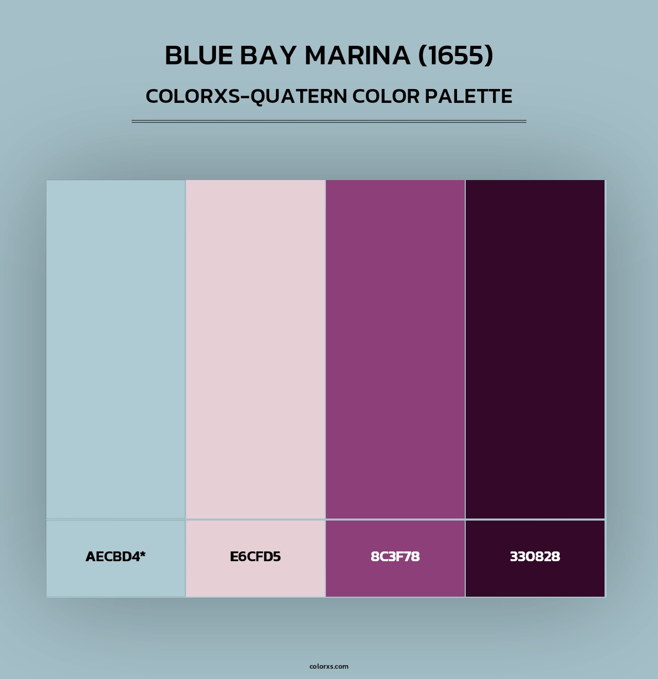 Blue Bay Marina (1655) - Colorxs Quad Palette