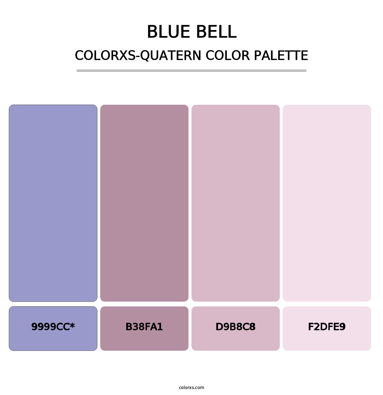 Blue Bell - Colorxs Quatern Palette