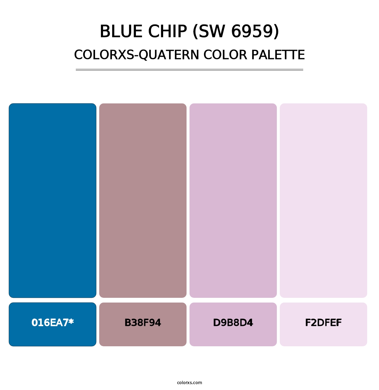 Blue Chip (SW 6959) - Colorxs Quatern Palette