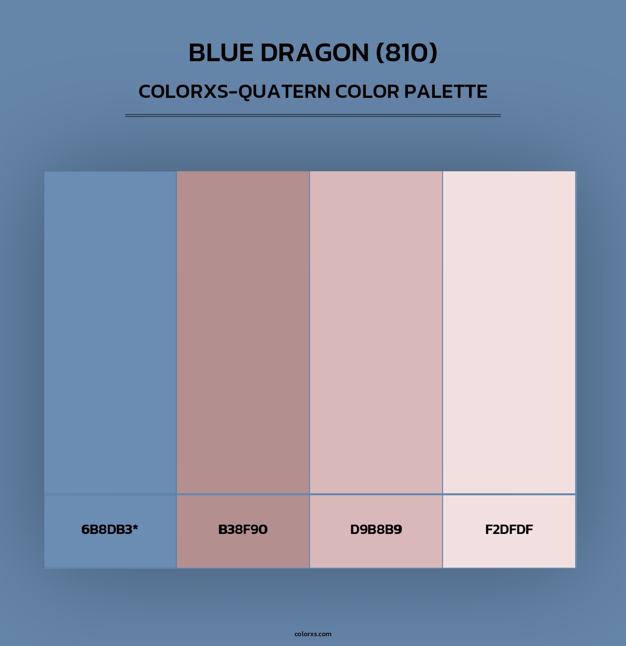 Blue Dragon (810) - Colorxs Quad Palette