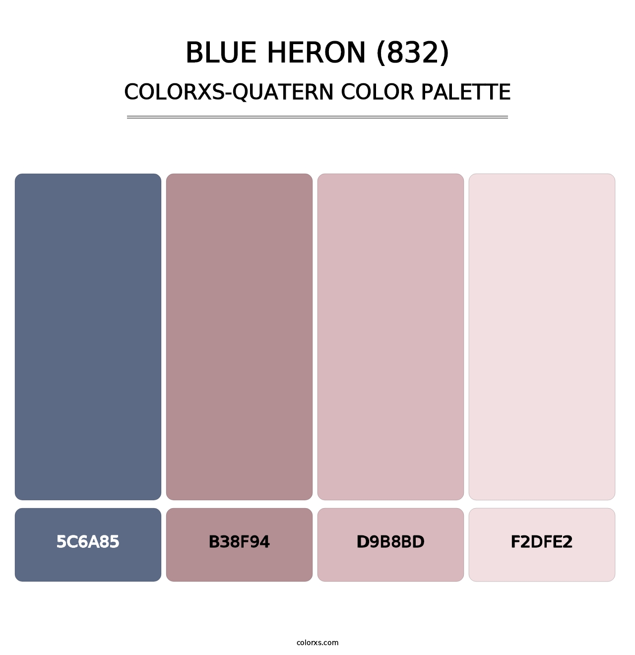 Blue Heron (832) - Colorxs Quatern Palette