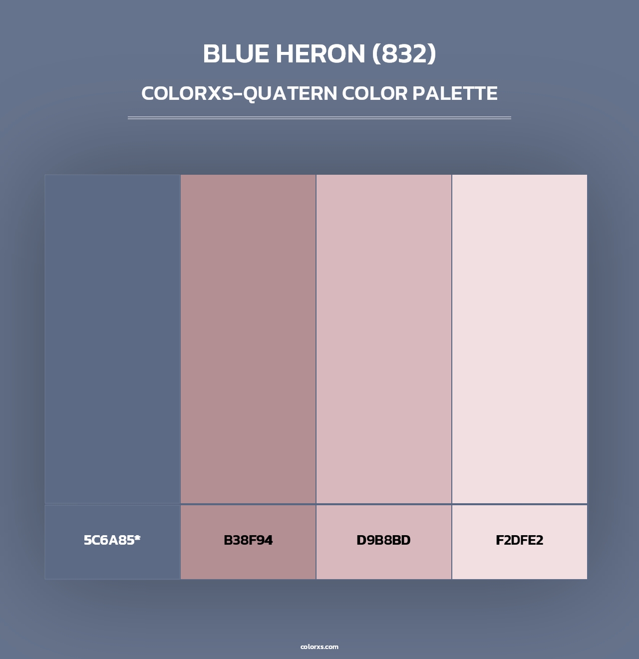 Blue Heron (832) - Colorxs Quad Palette