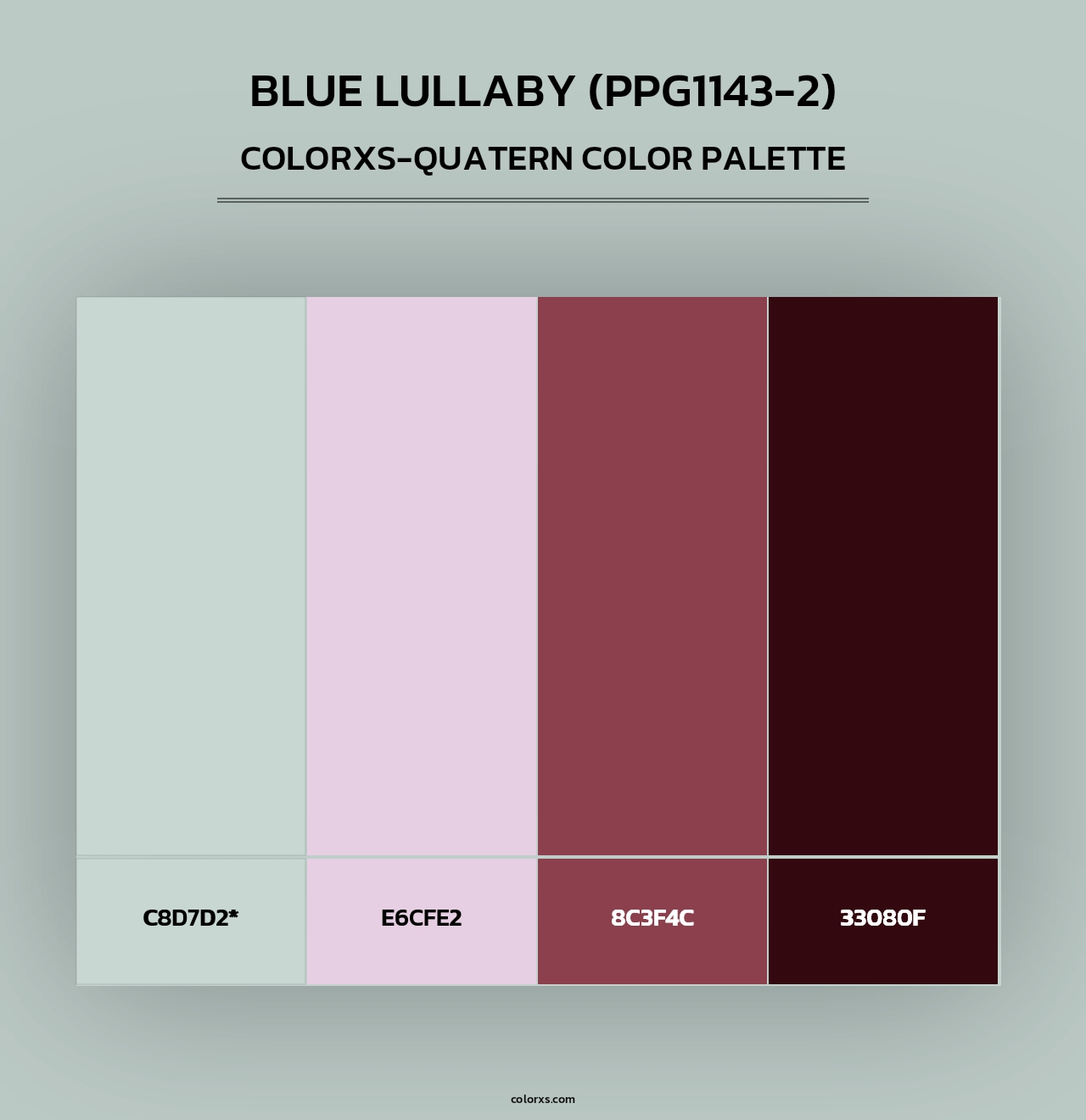 Blue Lullaby (PPG1143-2) - Colorxs Quad Palette