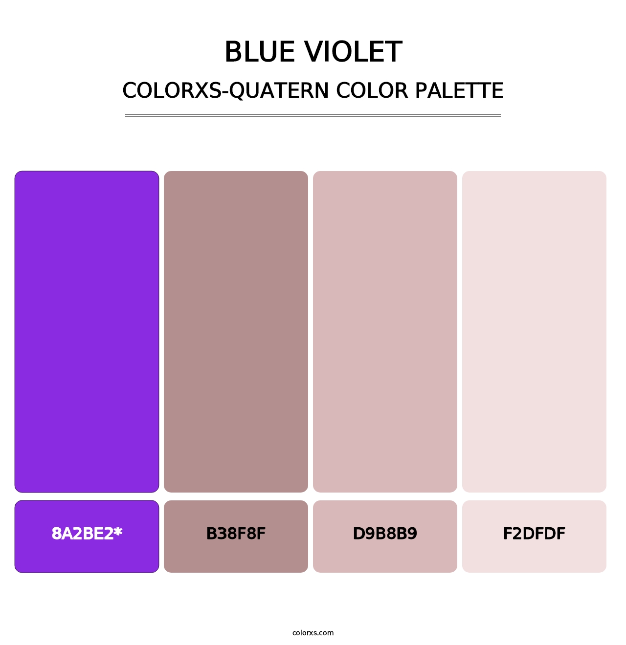 Blue Violet - Colorxs Quatern Palette