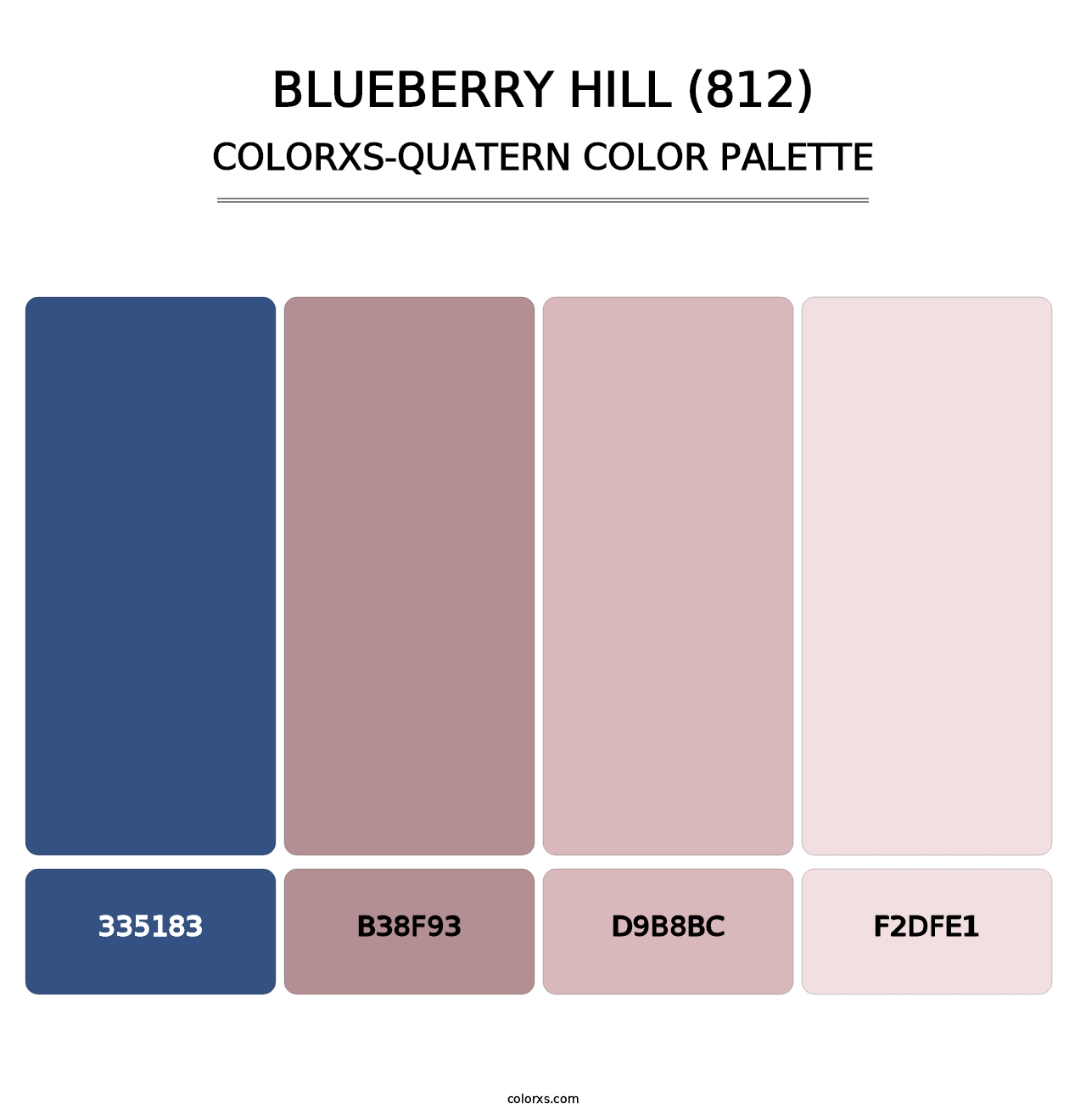 Blueberry Hill (812) - Colorxs Quatern Palette