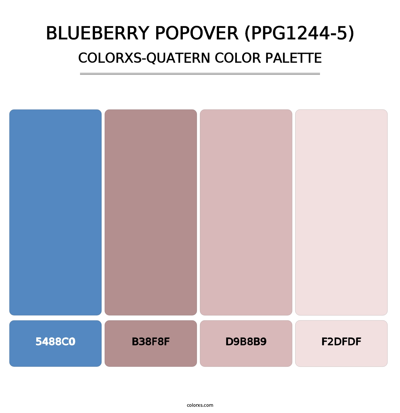 Blueberry Popover (PPG1244-5) - Colorxs Quatern Palette