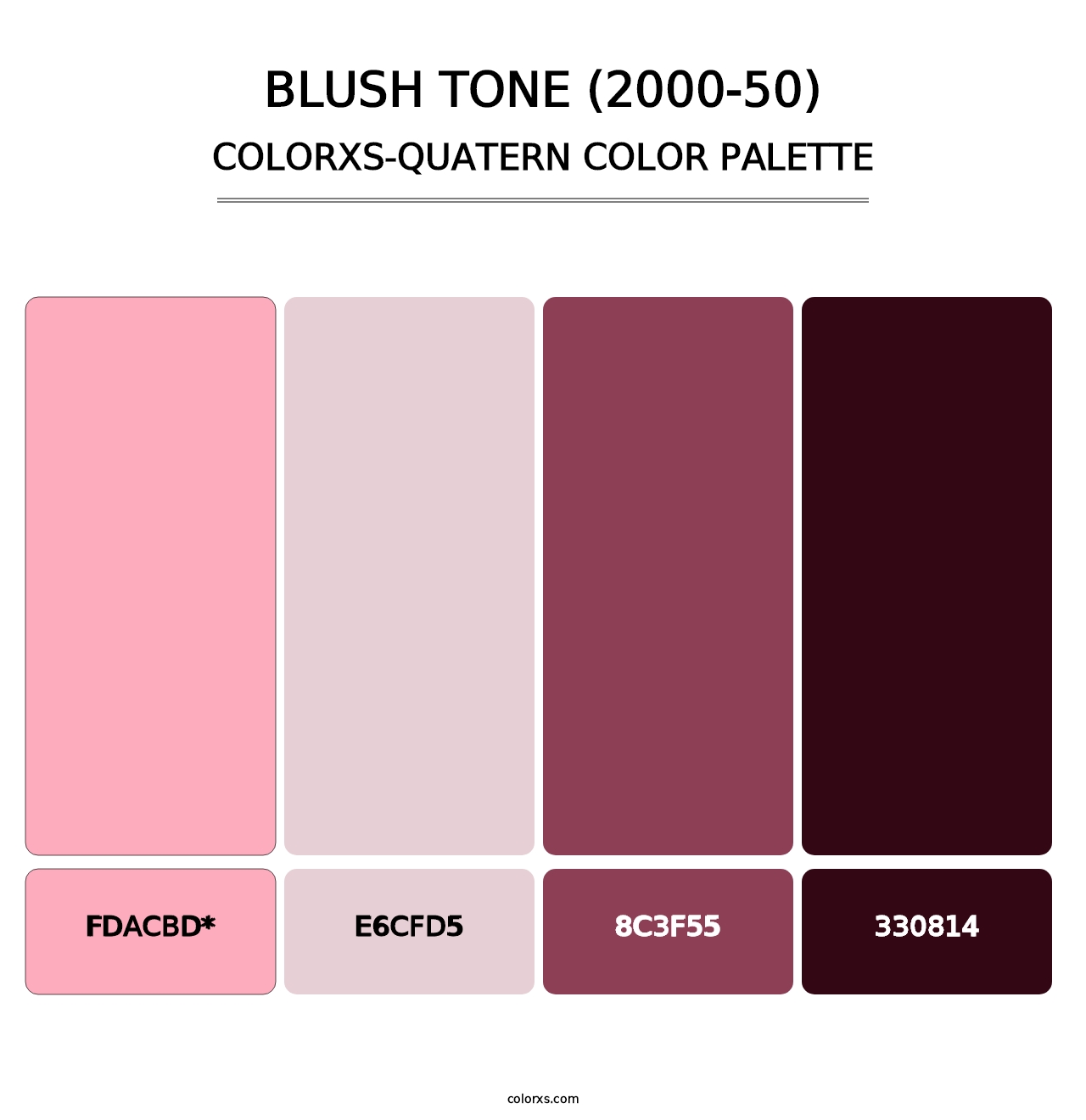 Blush Tone (2000-50) - Colorxs Quatern Palette
