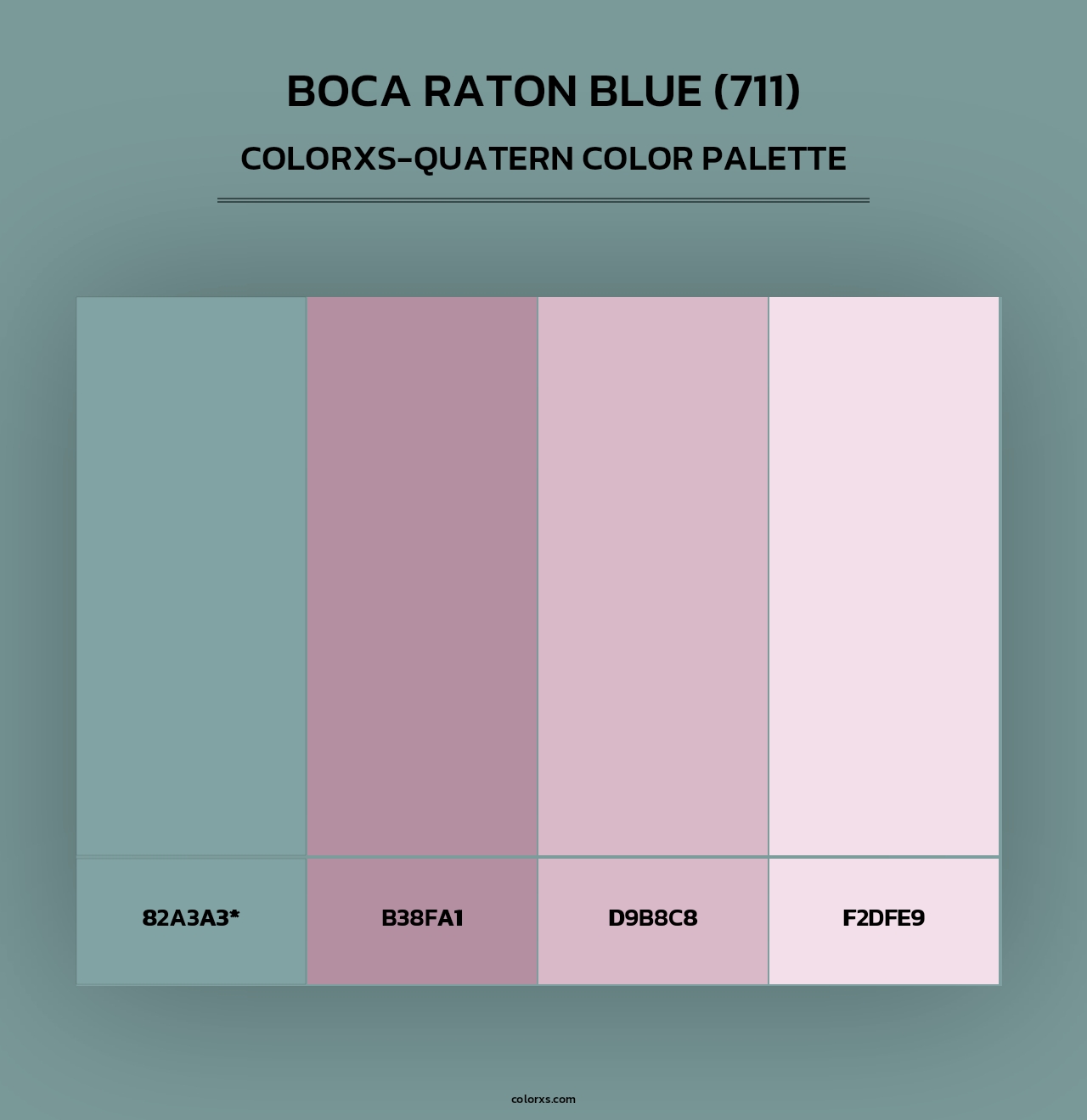 Boca Raton Blue (711) - Colorxs Quad Palette