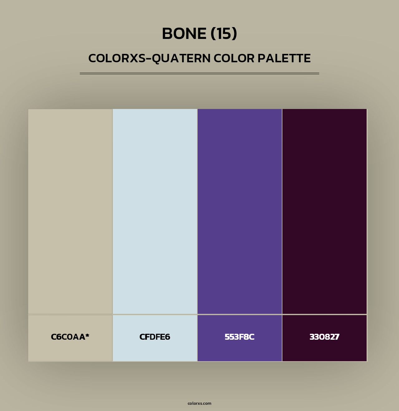 Bone (15) - Colorxs Quad Palette