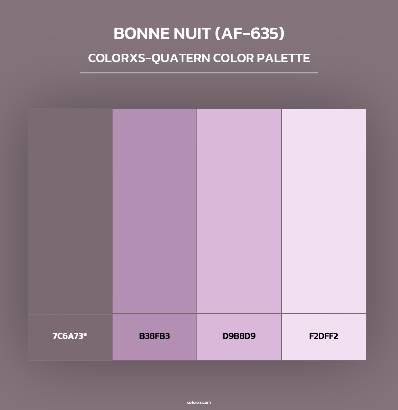 Bonne Nuit (AF-635) - Colorxs Quad Palette