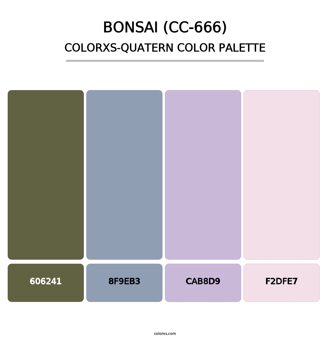 Bonsai (CC-666) - Colorxs Quatern Palette