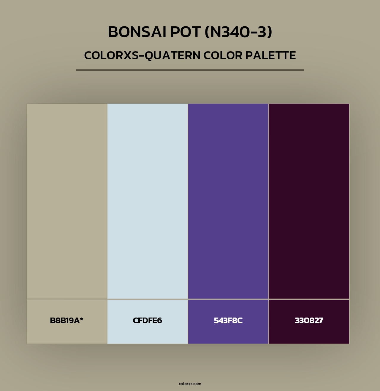 Bonsai Pot (N340-3) - Colorxs Quad Palette