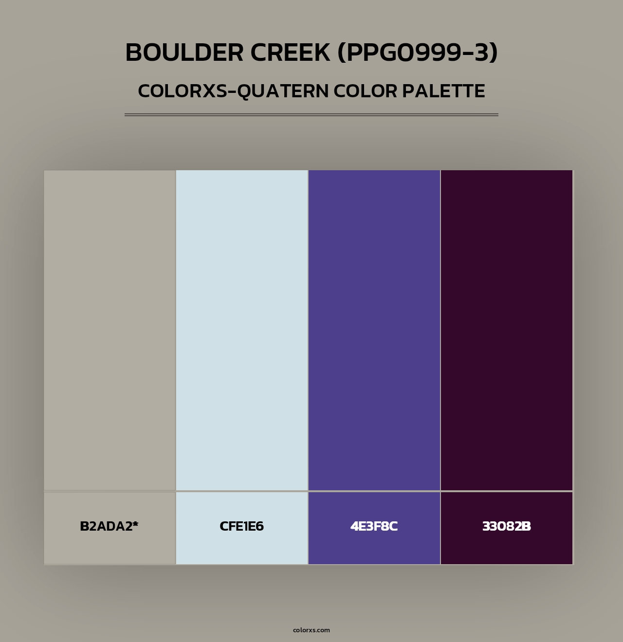 Boulder Creek (PPG0999-3) - Colorxs Quad Palette