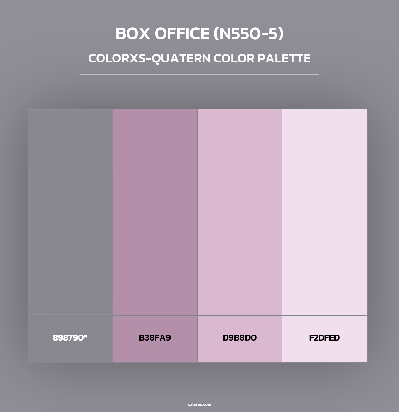 Box Office (N550-5) - Colorxs Quad Palette