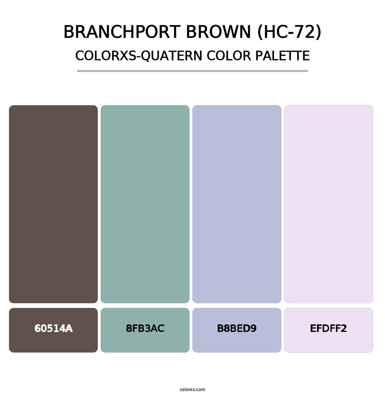 Branchport Brown (HC-72) - Colorxs Quatern Palette