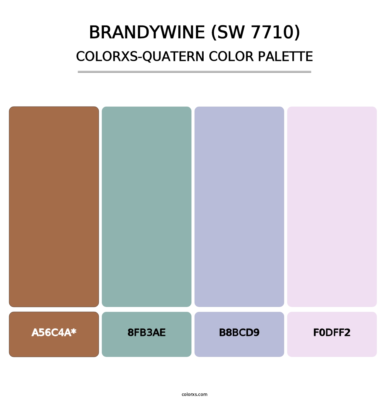Brandywine (SW 7710) - Colorxs Quatern Palette