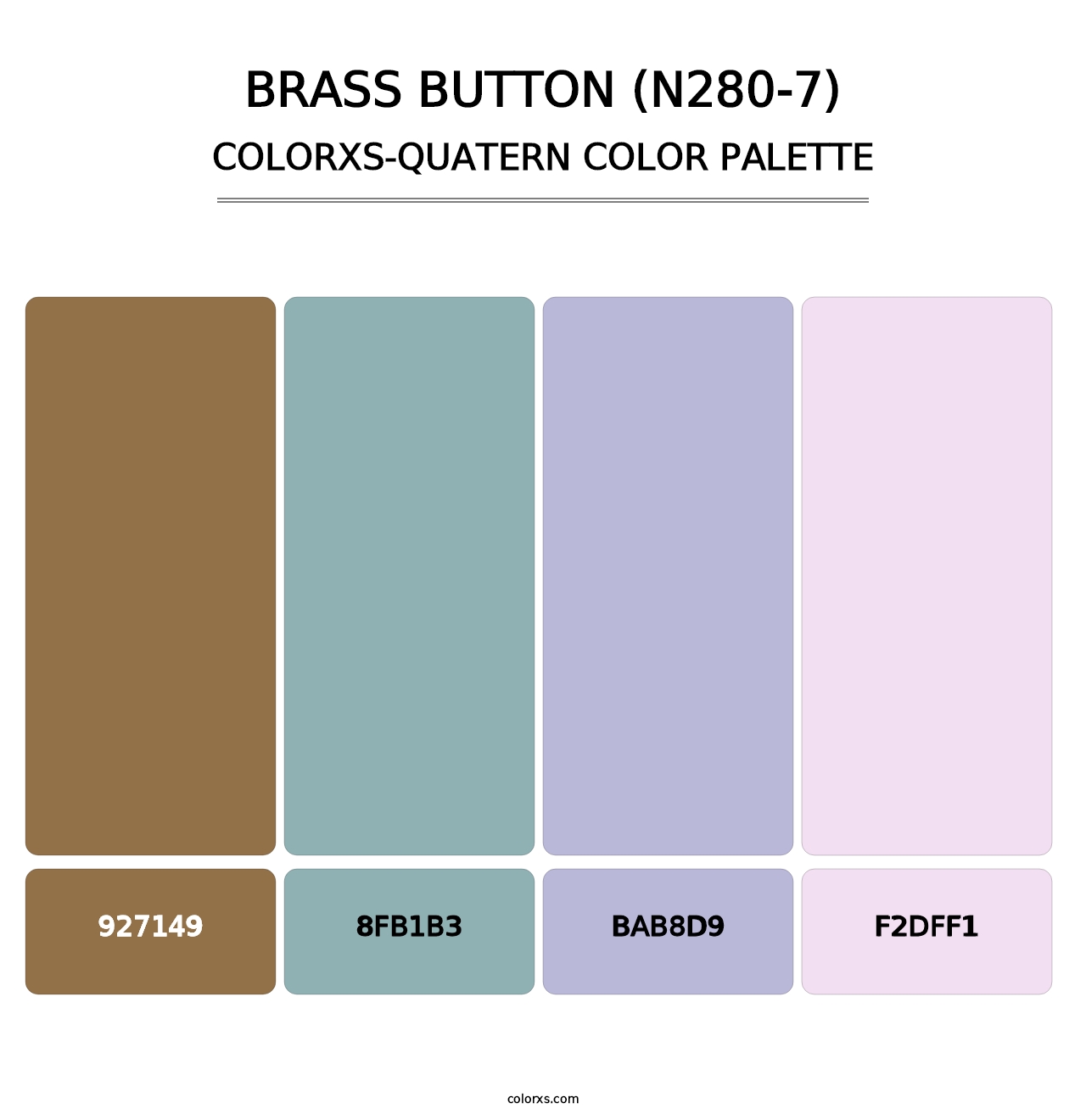 Brass Button (N280-7) - Colorxs Quatern Palette