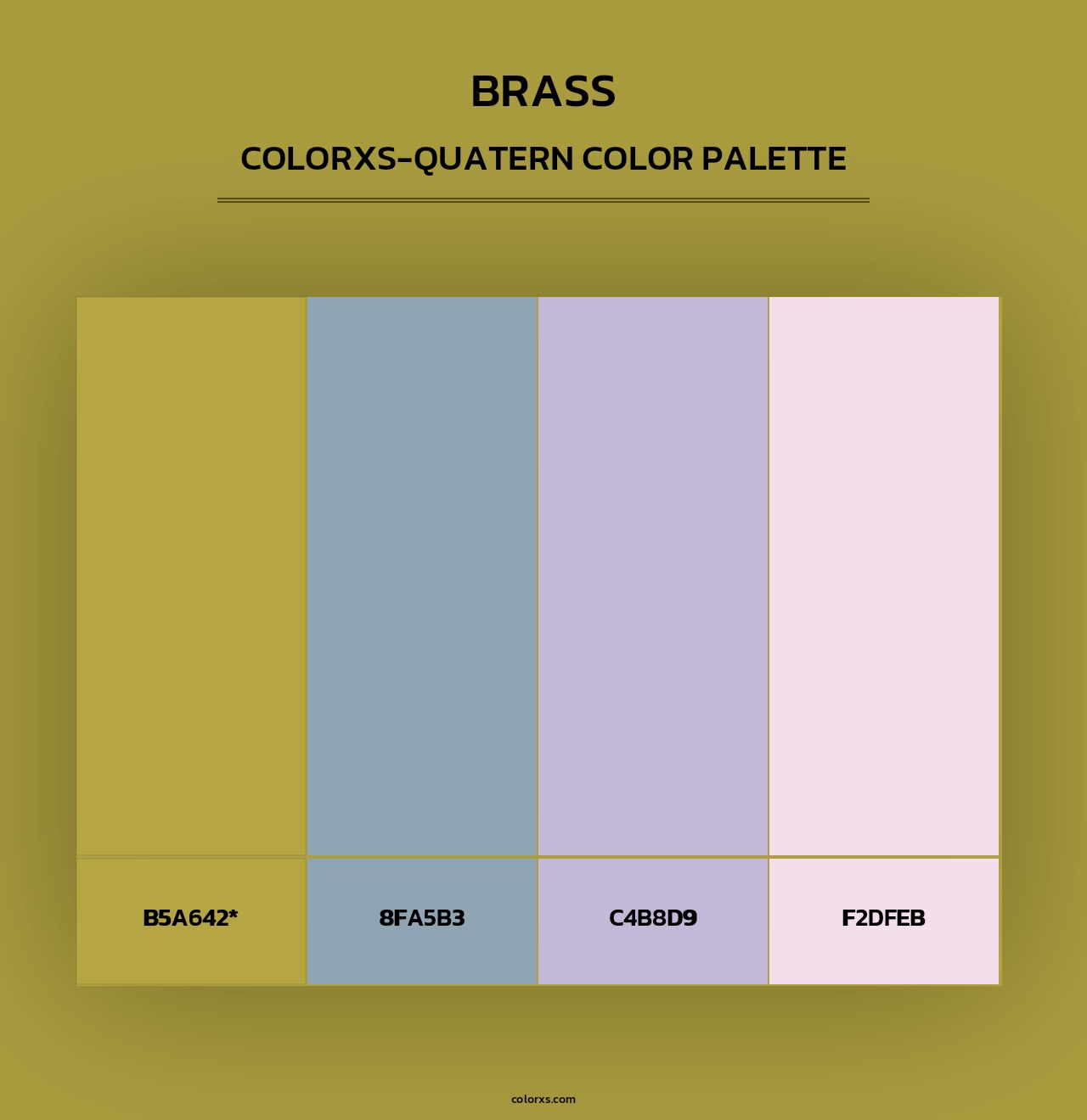 Brass - Colorxs Quad Palette