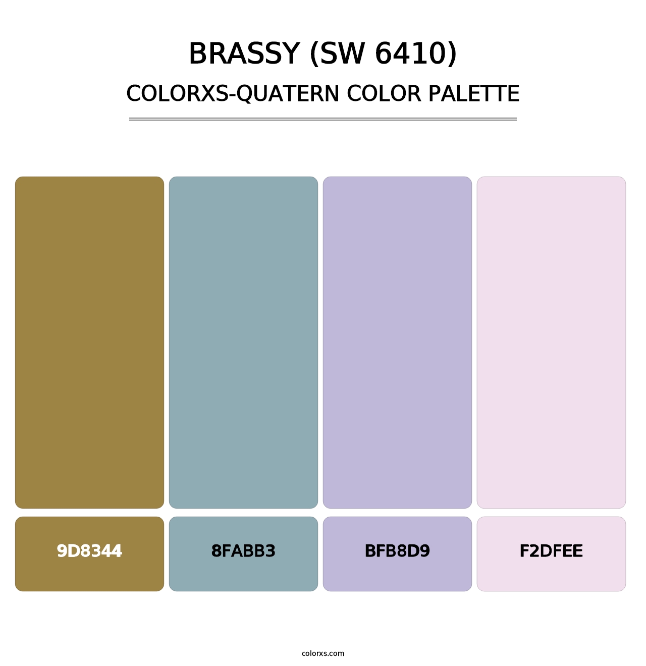 Brassy (SW 6410) - Colorxs Quatern Palette