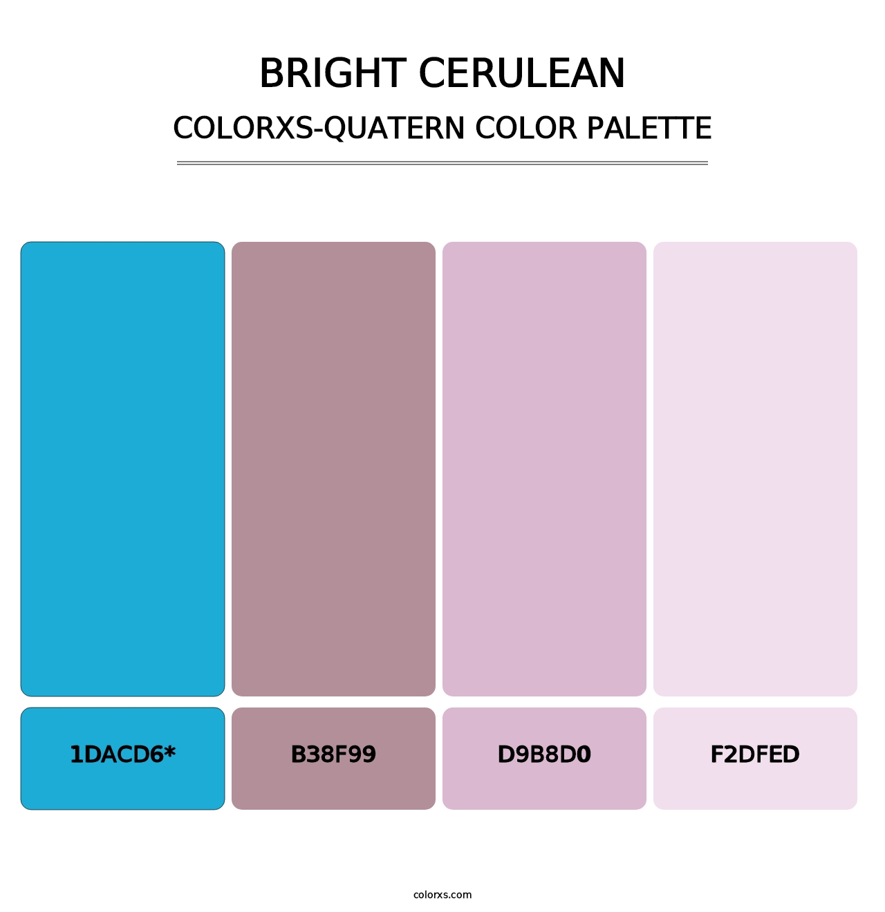 Bright Cerulean - Colorxs Quatern Palette