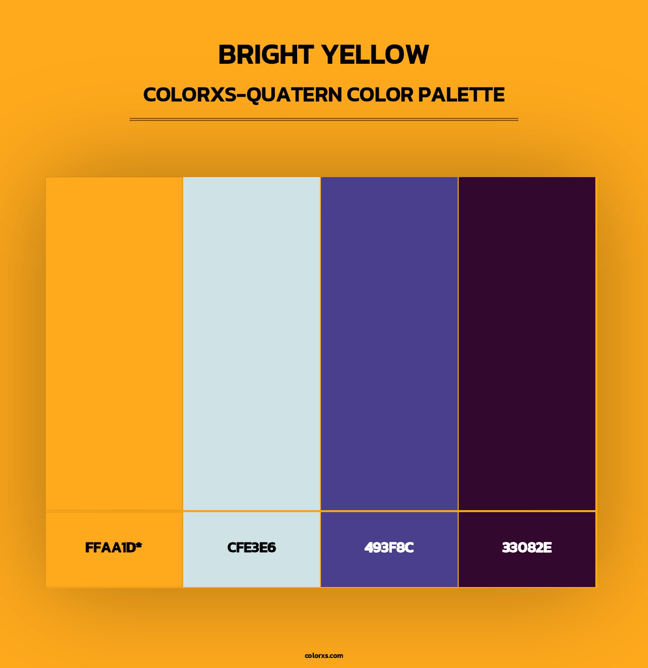 Bright Yellow - Colorxs Quad Palette