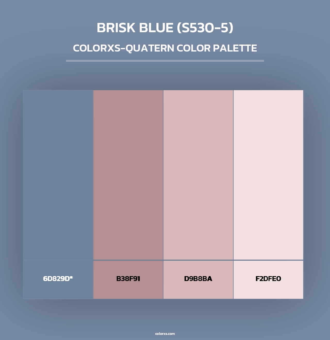 Brisk Blue (S530-5) - Colorxs Quad Palette